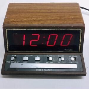 Vintage Timex Clock Company Digital Alarm Clock
